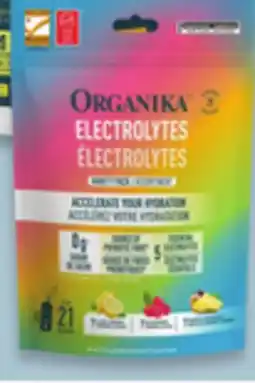Walmart Organika electrolytes offer
