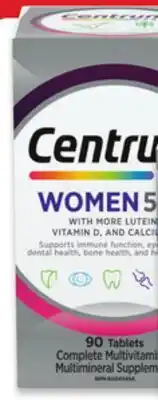 Walmart Centrum Men 50+ or Women 50+ Multivitamins 90s offer