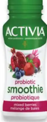 Walmart Activia Smoothie yogurt drinks offer