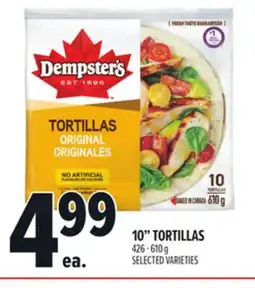Metro 10 TORTILLAS offer