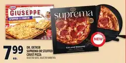 Metro DR. OETKER SUPREMA OR STUFFED CRUST PIZZA offer