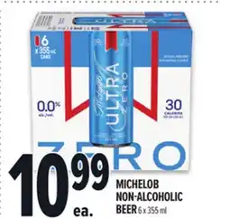 Metro MICHELOB NON-ALCOHOLIC BEER offer