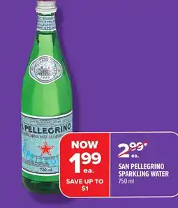 Metro SAN PELLEGRINO SPARKLING WATER offer