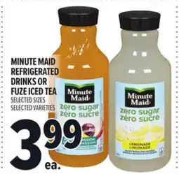 Metro MINUTE MAID REFRIGERATED DRINKS OR FUZE ICED TEA offer