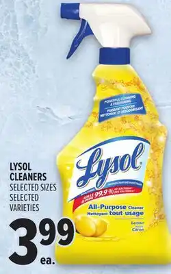 Metro LYSOL CLEANERS offer