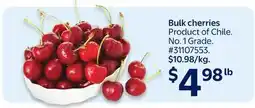 Walmart Bulk cherries offer