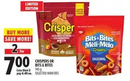 Metro CRISPERS OR BITS & BITES offer
