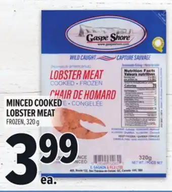 Metro GASPE SHORE MINCED COOKED LOBSTER MEAT offer