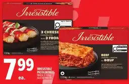 Metro IRRESISTIBLE PASTA ENTRÉES offer