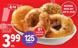 Metro FRONT STREET BAKERY BAGELS offer