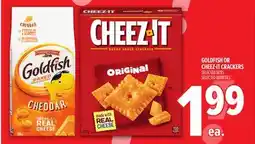 Metro GOLDFISH OR CHEEZ-IT CRACKERS offer