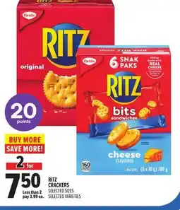 Metro RITZ CRACKERS offer