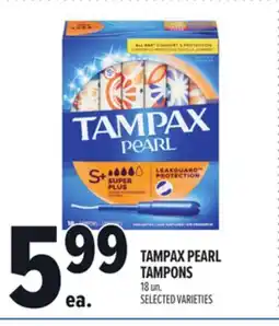 Metro TAMPAX PEARL TAMPONS offer