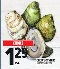 Metro CHOICE OYSTERS offer