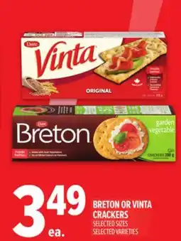 Metro DARE BRETON OR VINTA CRACKERS offer