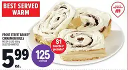 Metro FRONT STREET BAKERY CINNAMON ROLLS offer