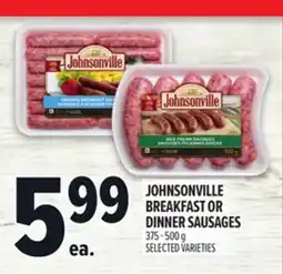 Metro JOHNSONVILLE BREAKFAST OR DINNER SAUSAGES offer