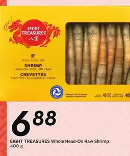 Sobeys EIGHT TREASURES Whole Head-On Raw Shrimp offer