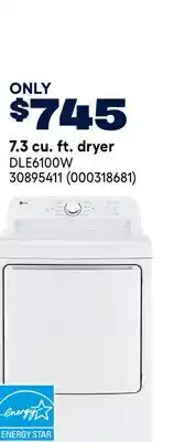 RONA 7.3 cu. ft. dryer offer