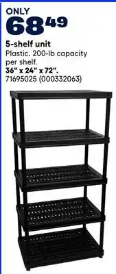 RONA 36 x 24 x 72. 5-shelf unit offer