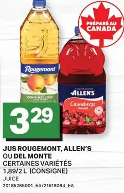L'Intermarché JUS ROUGEMONT, | JUICE, 1,89/2 L offer