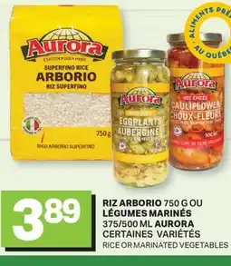 L'Intermarché RIZ ARBORIO 750 G OU LÉGUMES MARINÉS 375/500 ML | RICE OR MARINATED VEGETABLES offer