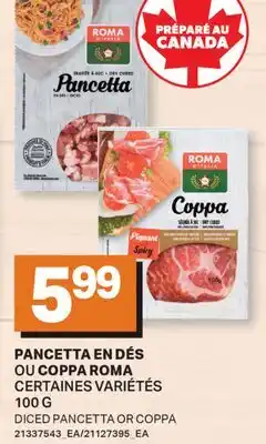 L'Intermarché PANCETTA EN DÉS OU COPPA | DICED PANCETTA OR COPPA offer