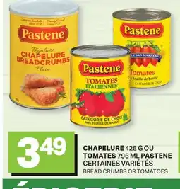 L'Intermarché CHAPELURE, 425 G OU TOMATES, 796 ML | BREAD CRUMBS OR TOMATOES offer