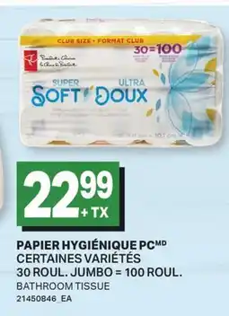 L'Intermarché PAPIER HYGIÉNIQUE | BATHROOM TISSUE, 30 ROUL. JUMBO = 100 ROUL offer