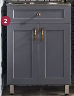 Home Hardware 2 door with stainless steel sink offer