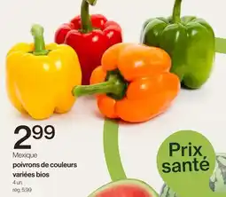 Avril Poivrons de couleurs variées bios offer