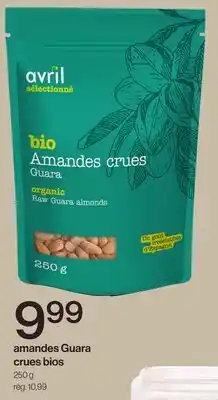 Avril amandes Guara crues bios offer