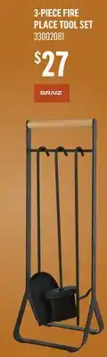 Canac 3-Piece Fireplace Tool Set offer