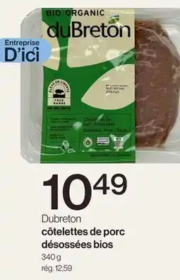 Avril Côtelettes de porc désossées bios 340 offer