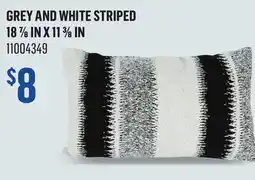 Canac Grey and White Striped Cushion offer