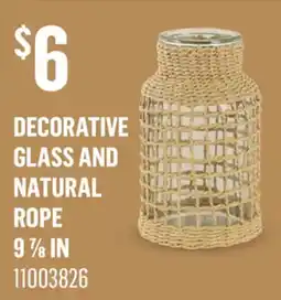 Canac Decorative Glass and Natural Rope offer