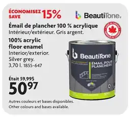Home Hardware 100% acrylic floor enamel Interior/exterior offer
