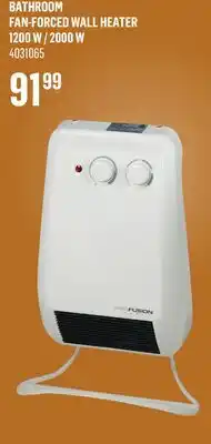 Canac Bathroom Fan-Forced Wall Heater 1200W/2000W offer