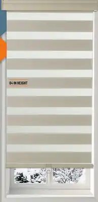 Canac ALTERNATING STRIP ROLLER BLIND BEIGE offer