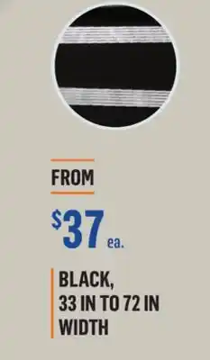 Canac BLACK, 33 IN TO 72 IN WIDTH offer