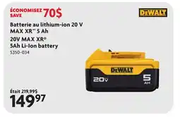 Home Hardware Batterie au lithium-ion 20 V MAX XR 5 Ah offer