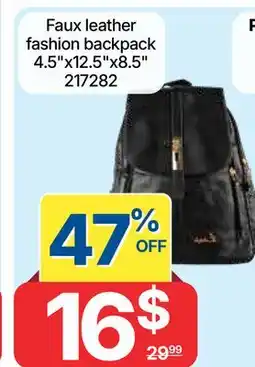 Rossy Faux leather fashion backpack offer