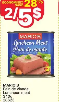 Rossy MARIO'S Pain de viande Luncheon meat offer