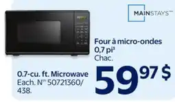 Walmart Mainstays 0.7-cu. ft. Microwave offer