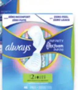 Walmart Always Flexfoam ads or Tampax Tampons offer