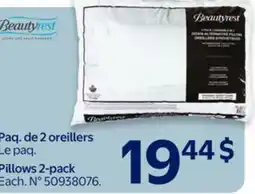 Walmart Beautyrest Pillows 2-pack offer