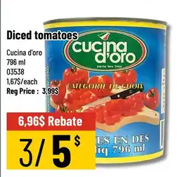 Mayrand Cucina d'oro Diced tomatoes offer