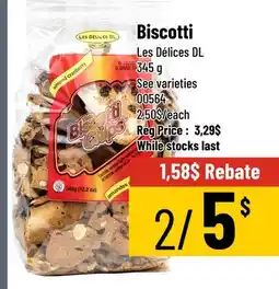 Mayrand Les Délices DL Biscotti offer