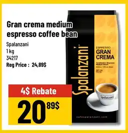 Mayrand Spalanzani Gran crema medium espresso coffee bean offer