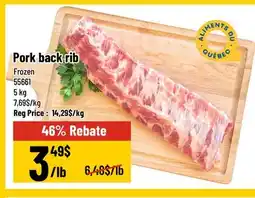 Mayrand Pork back rib offer